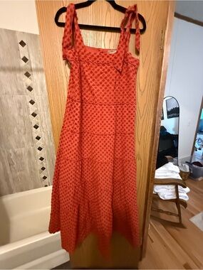 leora midi dress orange Leora Midi Dress Green